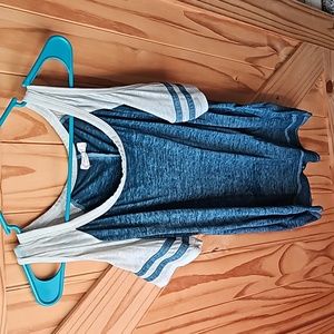 Maurices Size L Teal 24/7 Cold Shoulder Casual Top